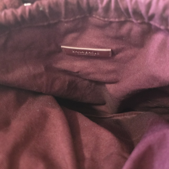 Zara Burgundy Braided Tote Bag - Picture 6 of 9